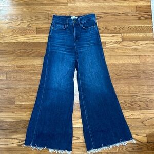 Frame La Palazzo Crop Raw Hem